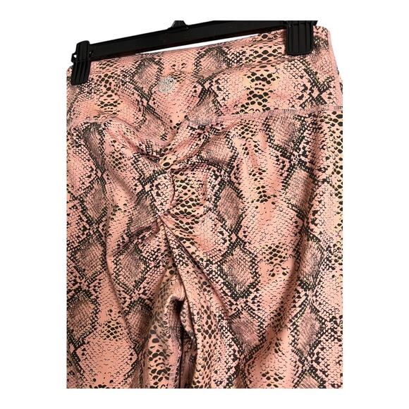 TYC Womens Athletic Pants Leggings Til You Collapse Pink Snake Workout Crossfit - Picture 4 of 5